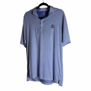 Johnnie- O Chicago Cubs Blue Stripe Polo Shirt XL